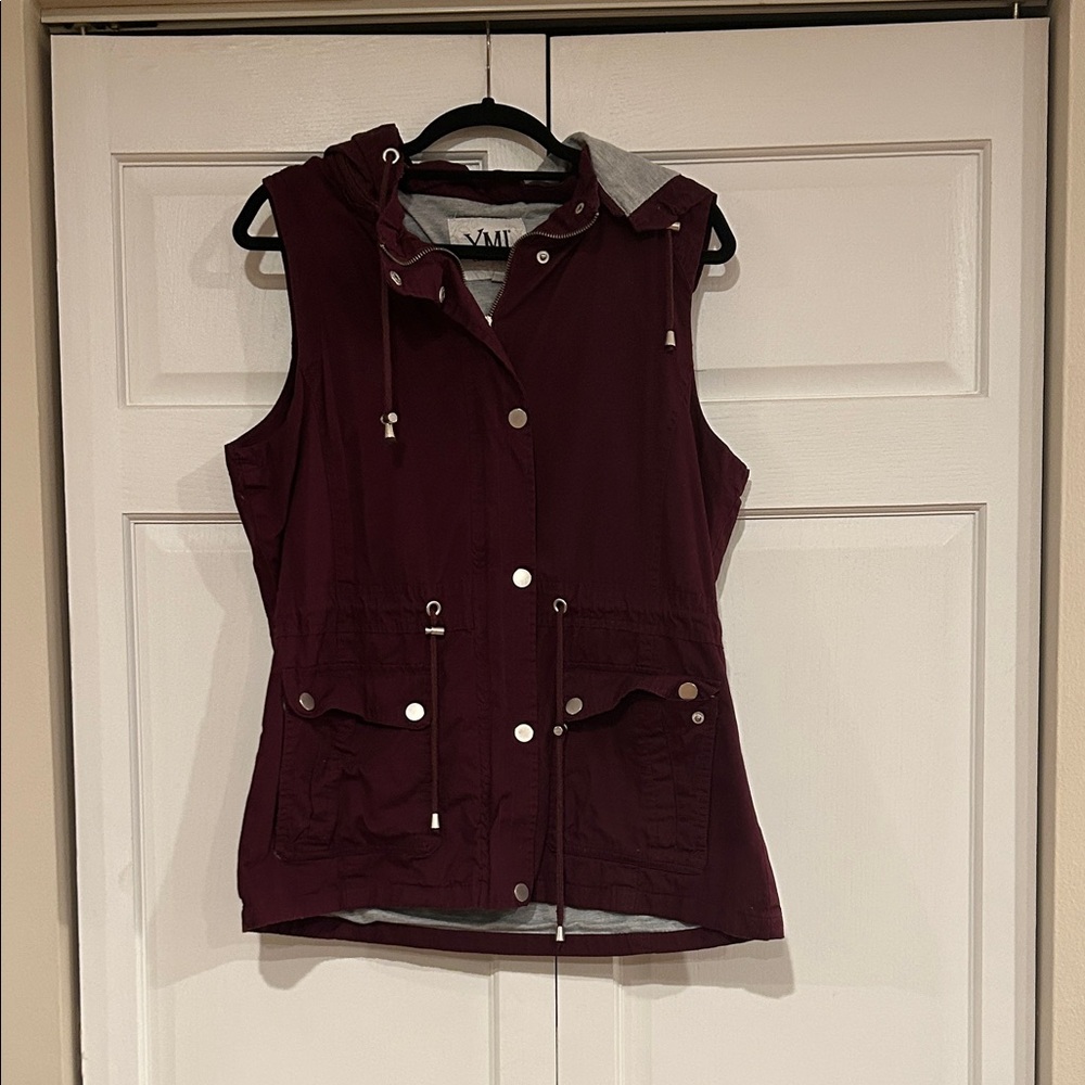 YMI Maroon Sleeveless Vest